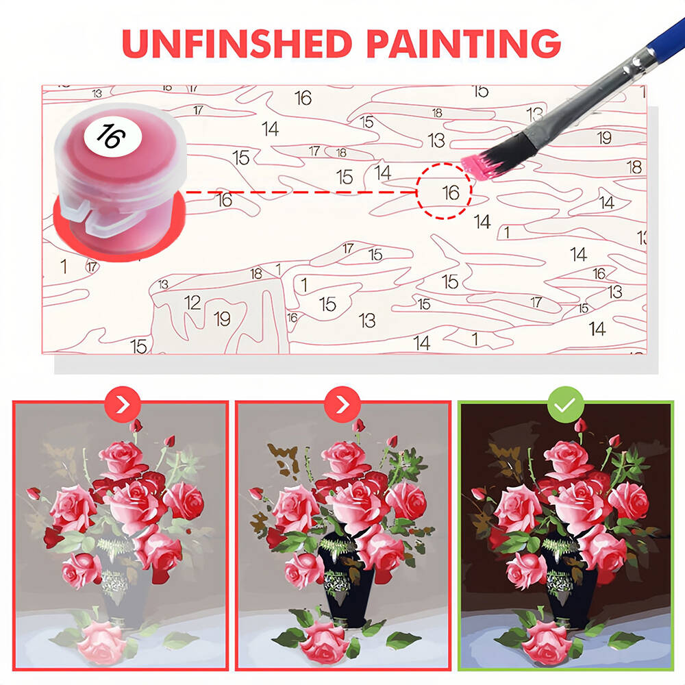 Drawing By Numbers Girl Portra - Unique Art Craft ulasan dan harga