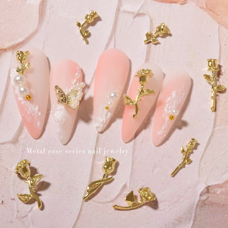 10Pcs 3D Rose Nail Art Ornamen - Art Craft Show ulasan dan harga