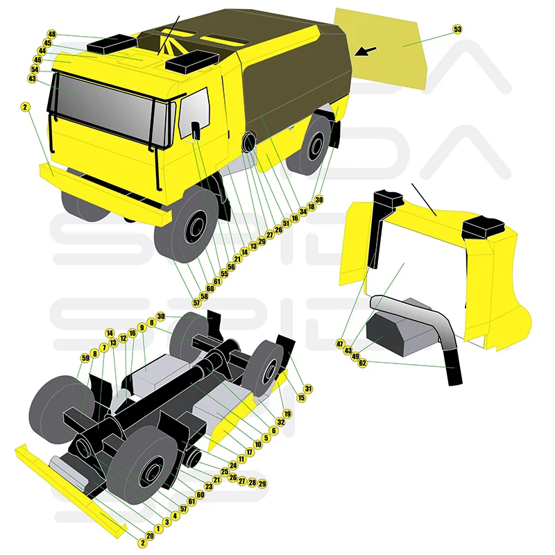 Tatra 815 2008 Truck 1:53 Daka - Art Craft Cardboard ulasan dan harga