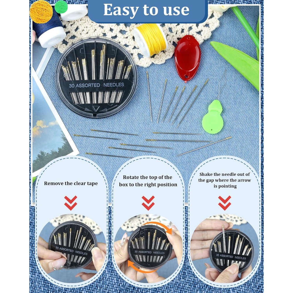 30-Count Steel Hand Sewing Nee - Art Craft Kit ulasan dan harga
