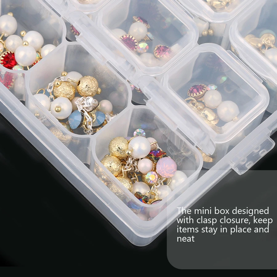 Clear Storage Box 28 Grids Sep - Art Craft Show ulasan dan harga