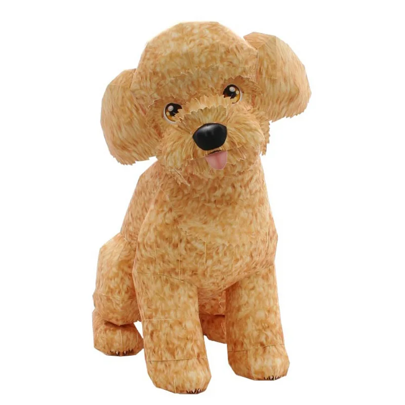 Toy Poodle Dog Folding Origami - Art Craft Cardboard ulasan dan harga