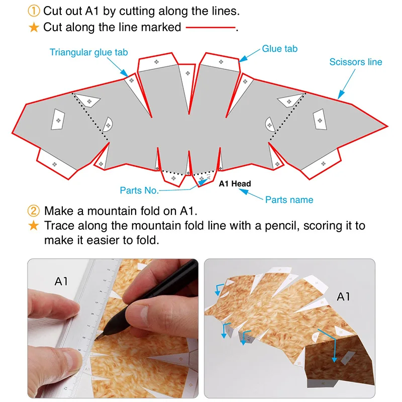 Toy Poodle Dog Folding Origami - Art Craft Cardboard ulasan dan harga