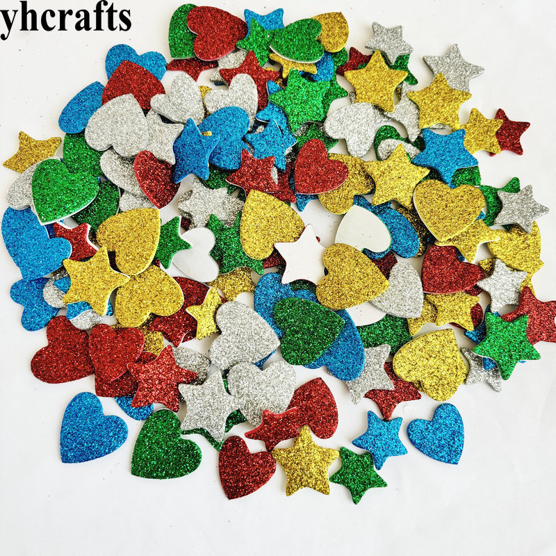 150PCS/LOT.Glitter star and he - Art And Craft For Xmas ulasan dan harga