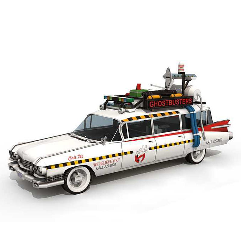 Ghostbusters Car Ecto-1A 1:20  - Art Craft Cardboard ulasan dan harga