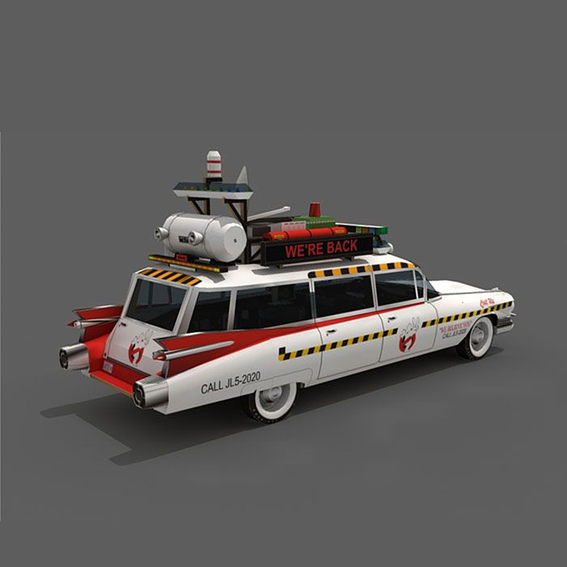 Ghostbusters Car Ecto-1A 1:20  - Art Craft Cardboard ulasan dan harga