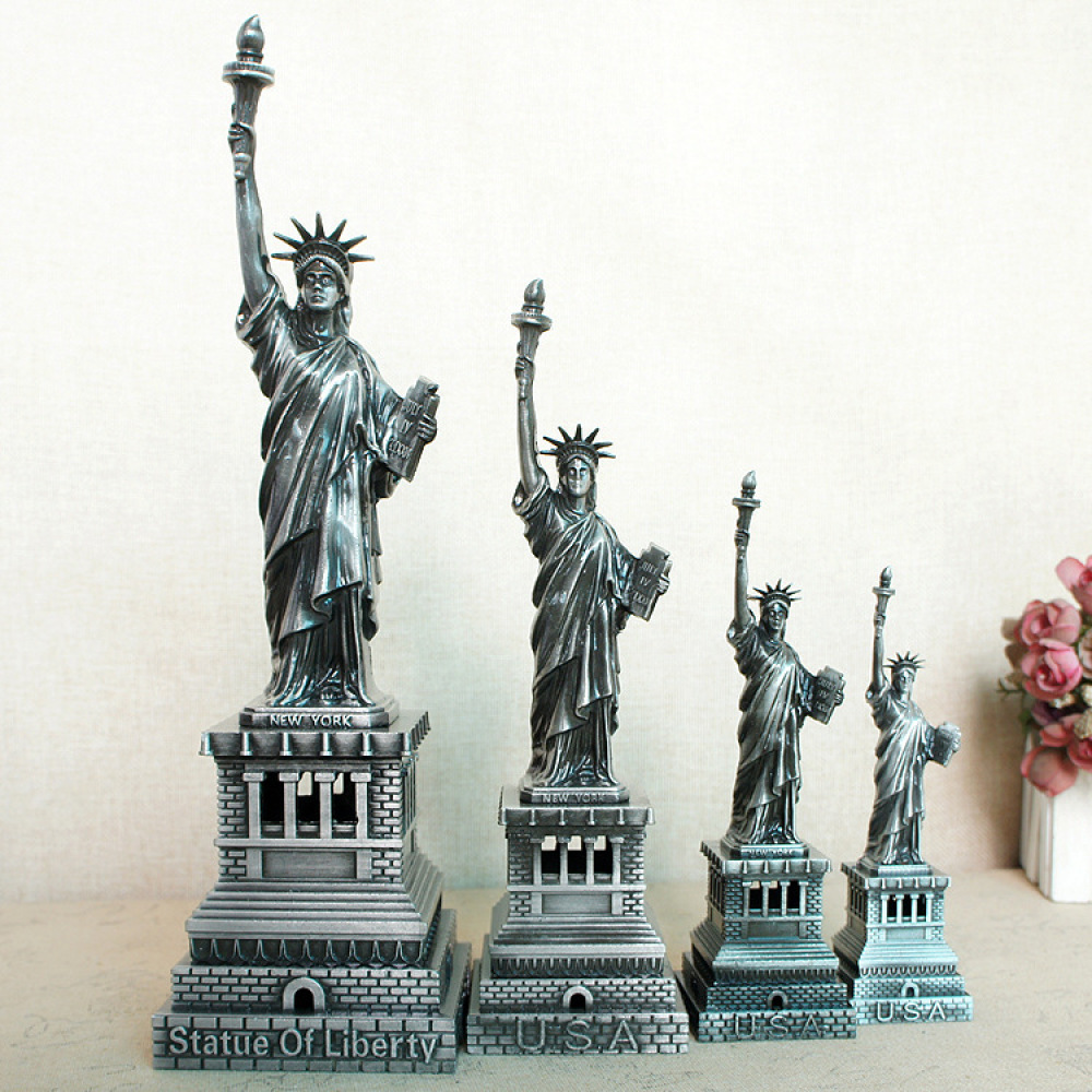 Vintage Metal Statue Of Libert - Unique Art Craft ulasan dan harga