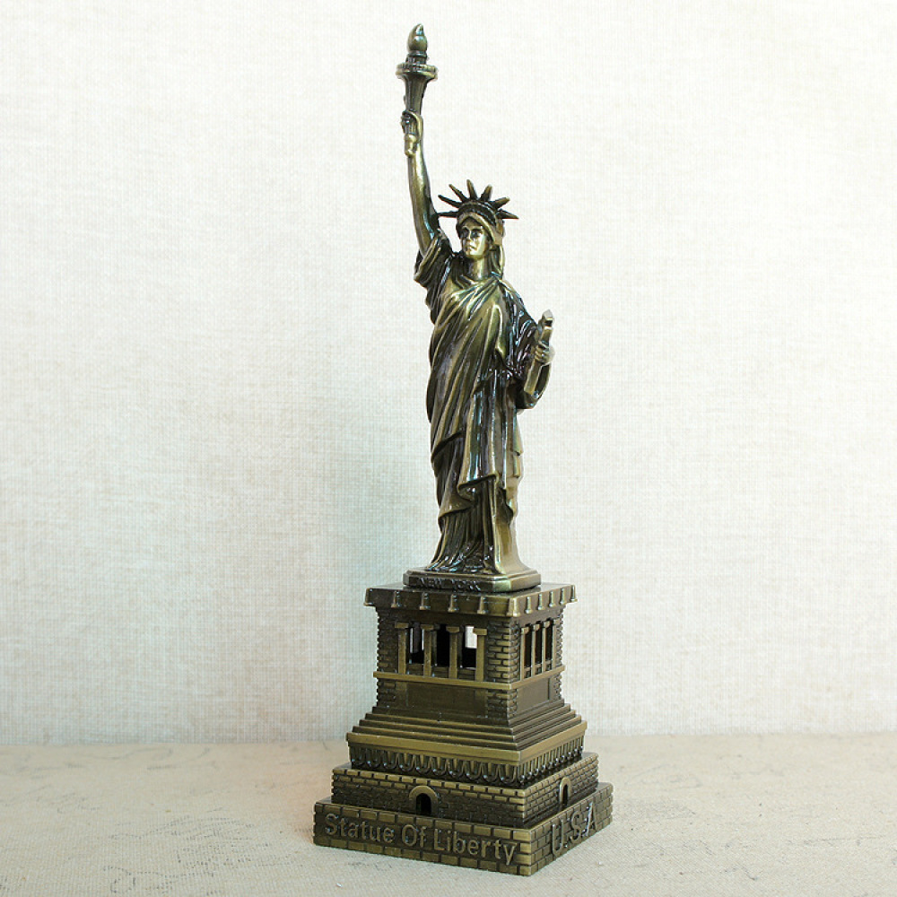 Vintage Metal Statue Of Libert - Unique Art Craft ulasan dan harga