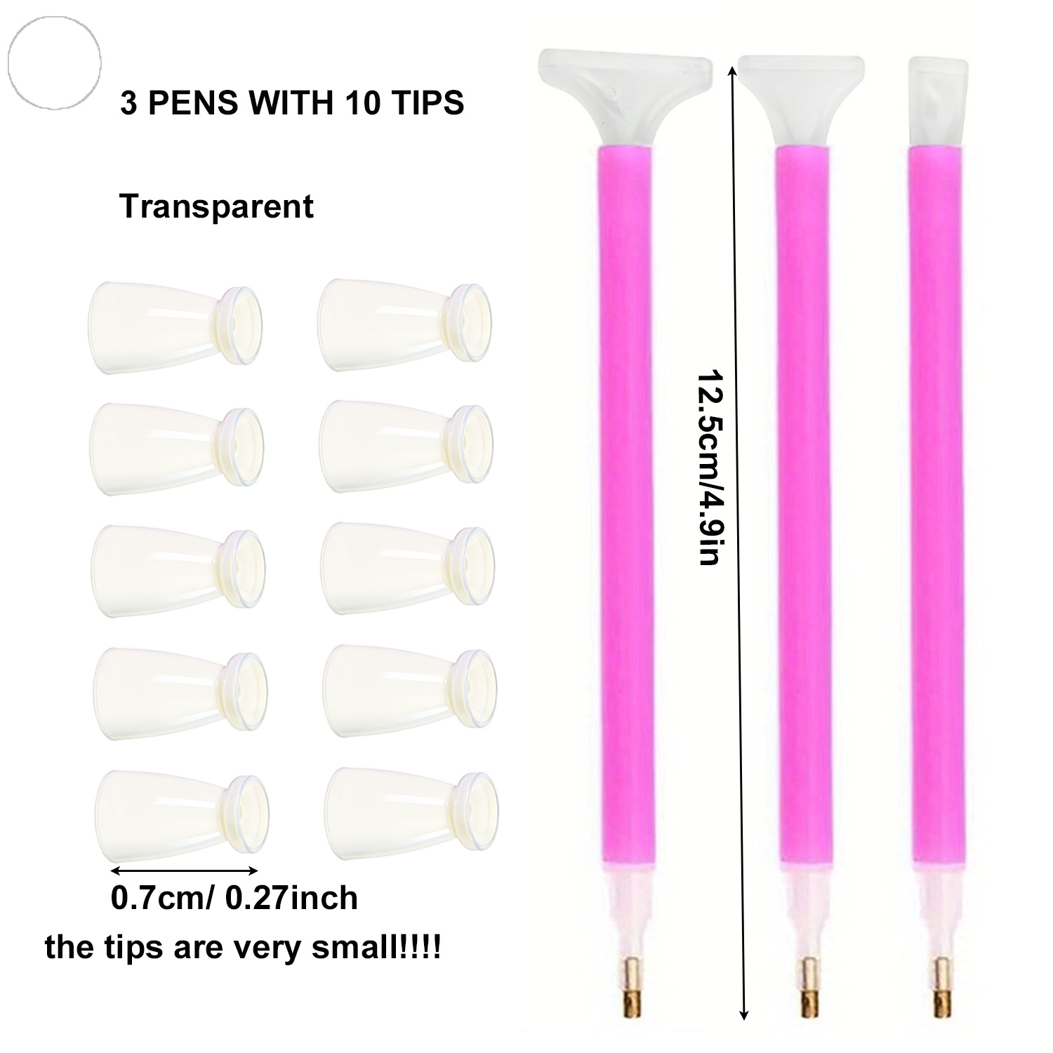 10 Silicone Tips & 3 Pens Diam - Art Craft Kit ulasan dan harga