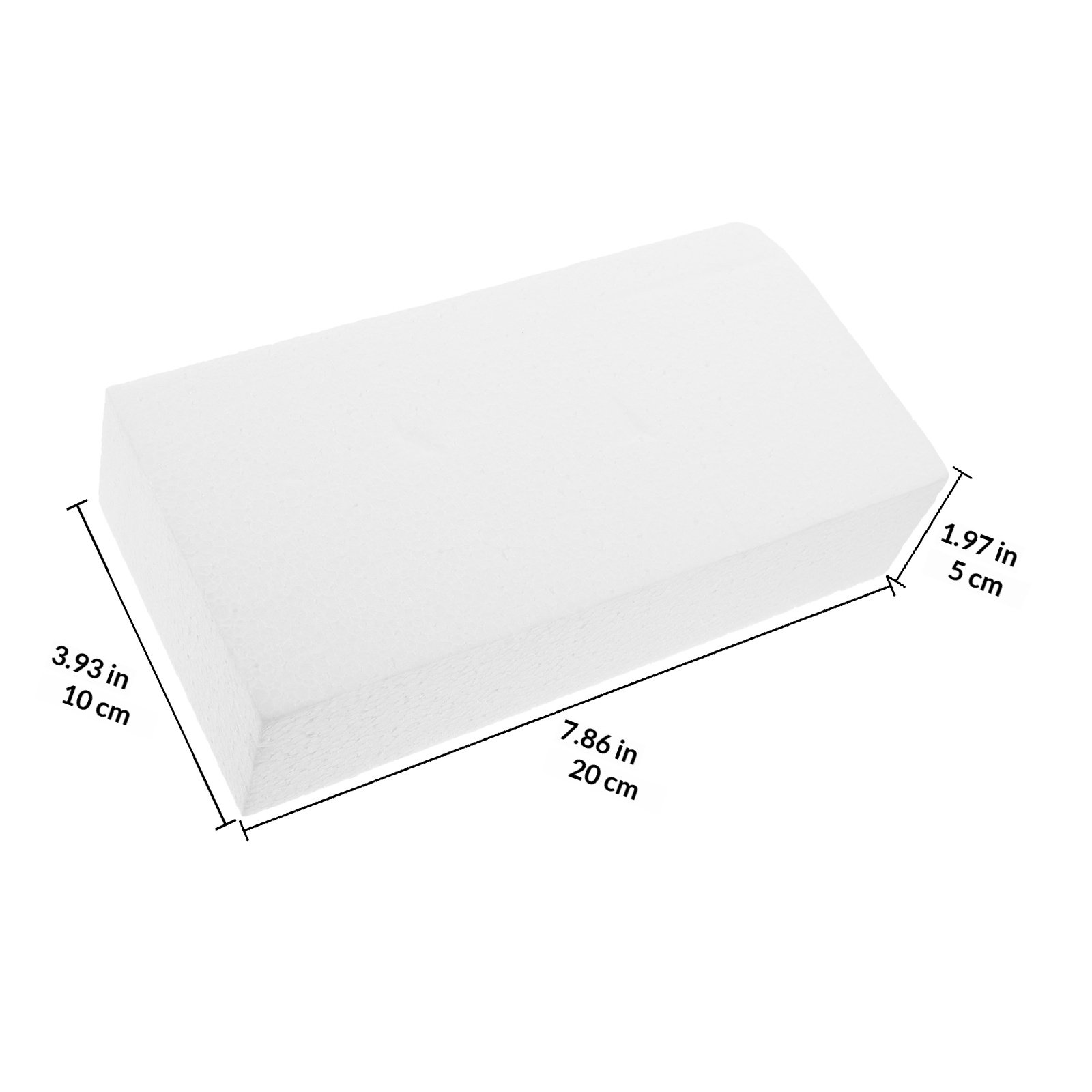 4Pcs Premium White Foam Blocks - Art And Craft Valentine ulasan dan harga
