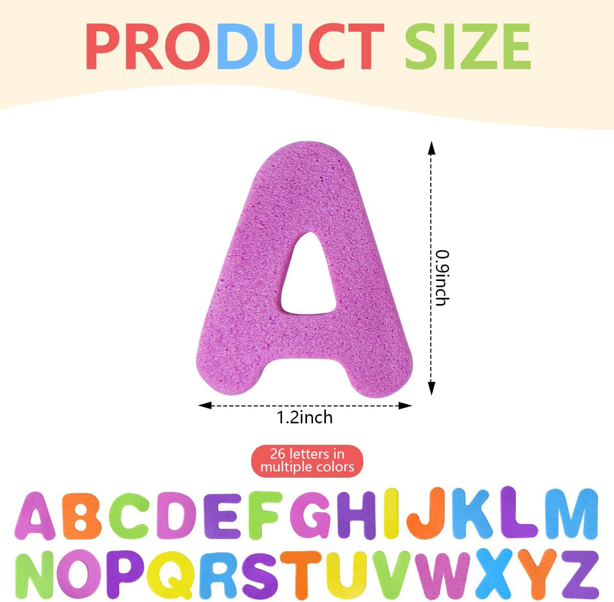 156-468pcs Foam Letter Sticker - Art Craft Letter A ulasan dan harga