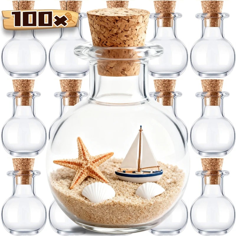 Transparent Mini Cork Stopper  - Art And Craft For Xmas ulasan dan harga