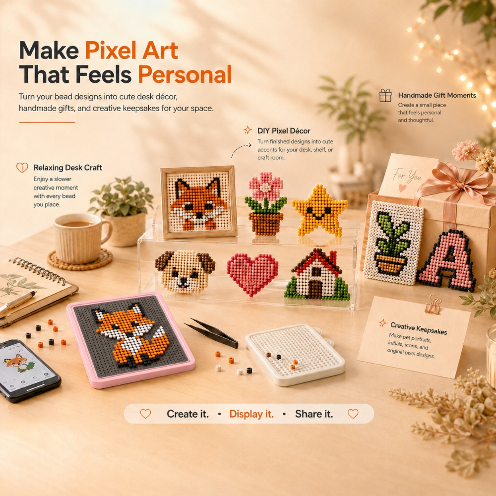 LED Smart Fuse Bead Pegboard,  - Art Craft Kit ulasan dan harga