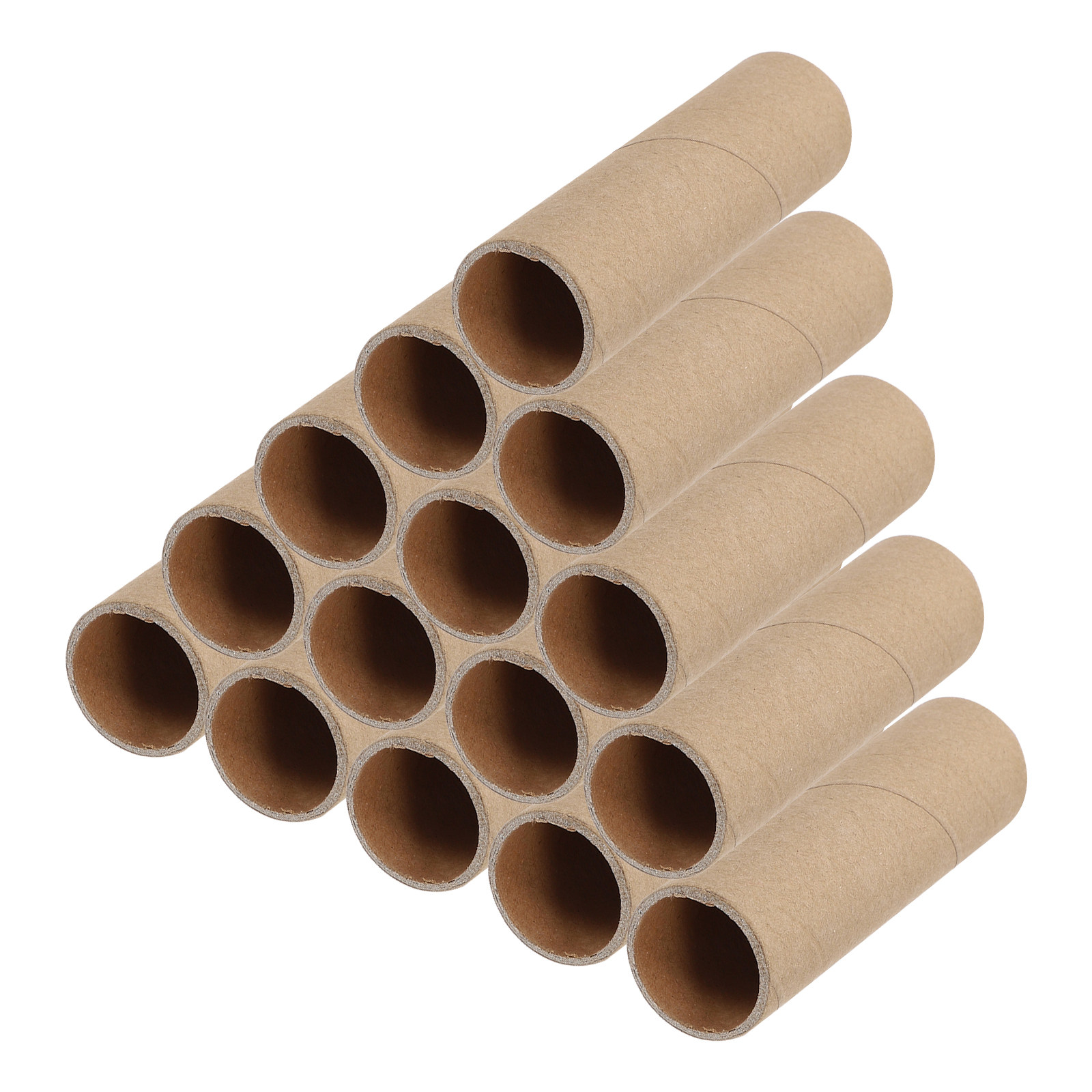 15Pcs Round Kraft Paper Tubes  - Art Craft Cardboard ulasan dan harga