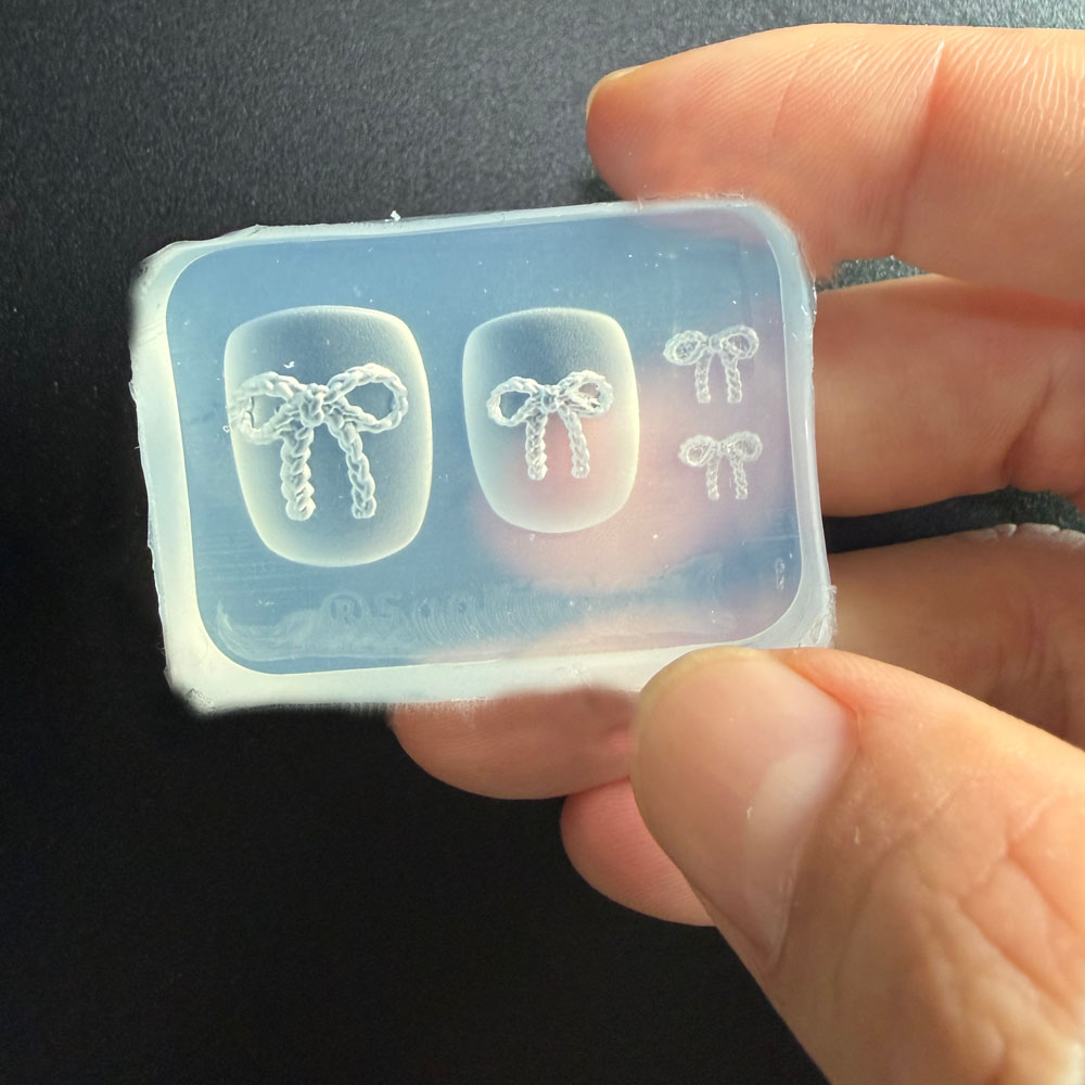 3D Bowknot Silicone Mold Nail  - Art Craft Template ulasan dan harga