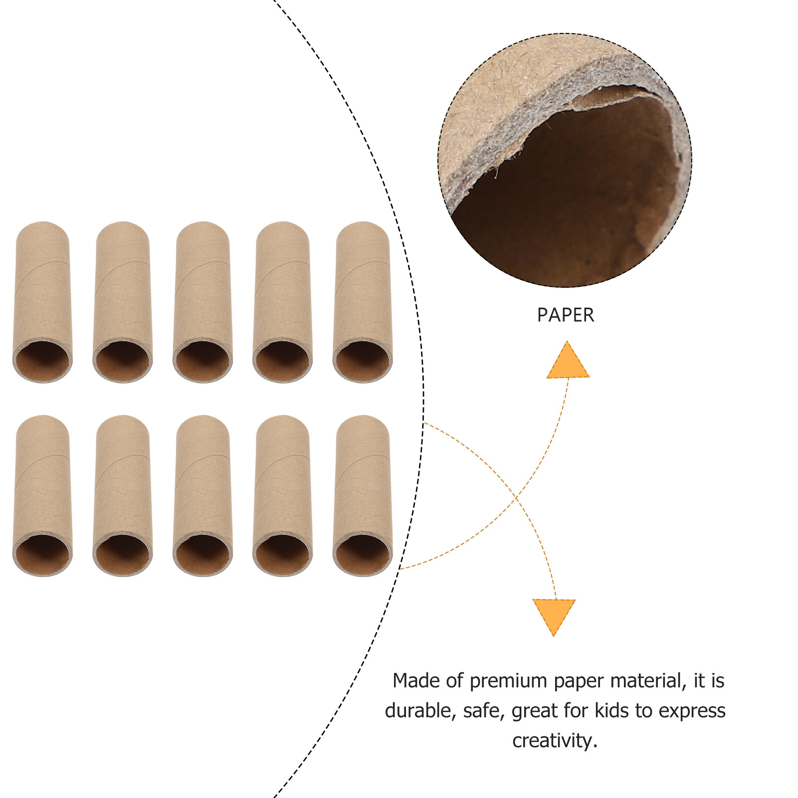 15Pcs Kraft Paper Tubes Round  - Art Craft Cardboard ulasan dan harga