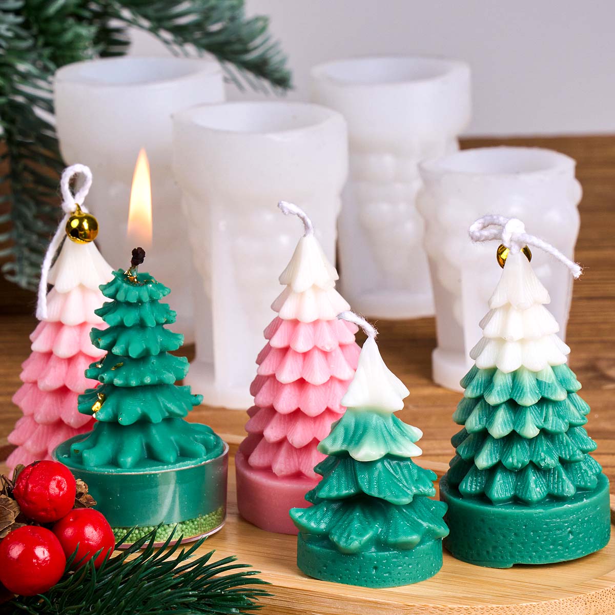 3D Christmas Tree Silicone Can - Art And Craft For Xmas ulasan dan harga