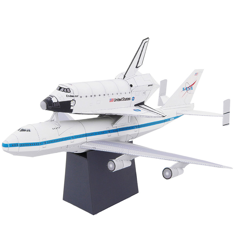 Boeing 747 Shuttle Carrier Air - Art Craft Cardboard ulasan dan harga