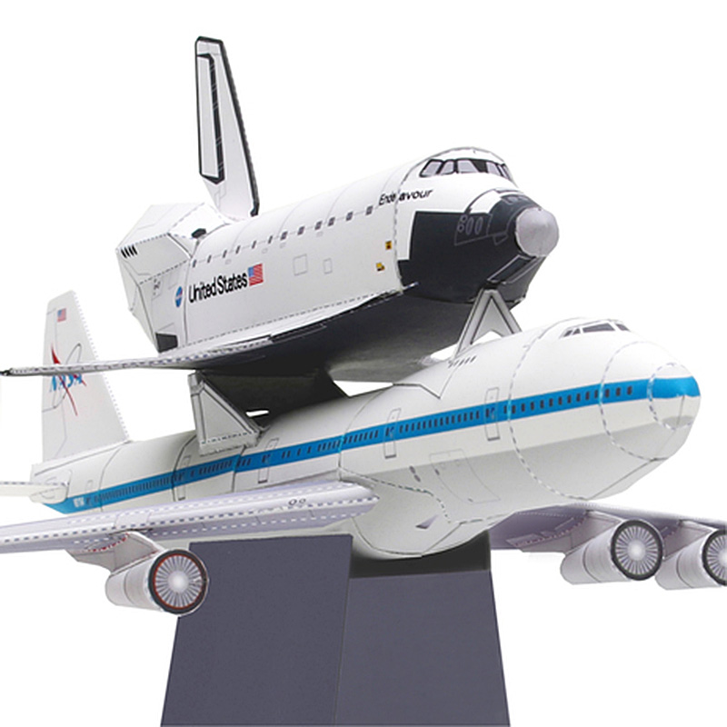Boeing 747 Shuttle Carrier Air - Art Craft Cardboard ulasan dan harga