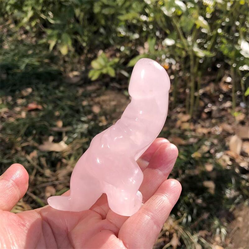1PCS Natural Rose Quartz Carto - Unique Art Craft ulasan dan harga