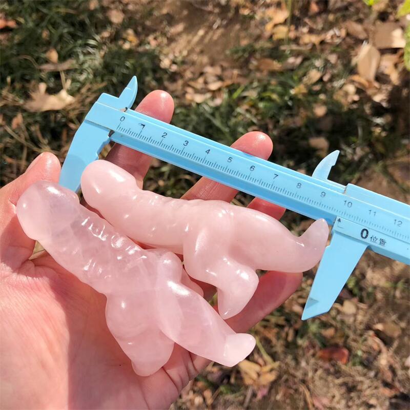 1PCS Natural Rose Quartz Carto - Unique Art Craft ulasan dan harga