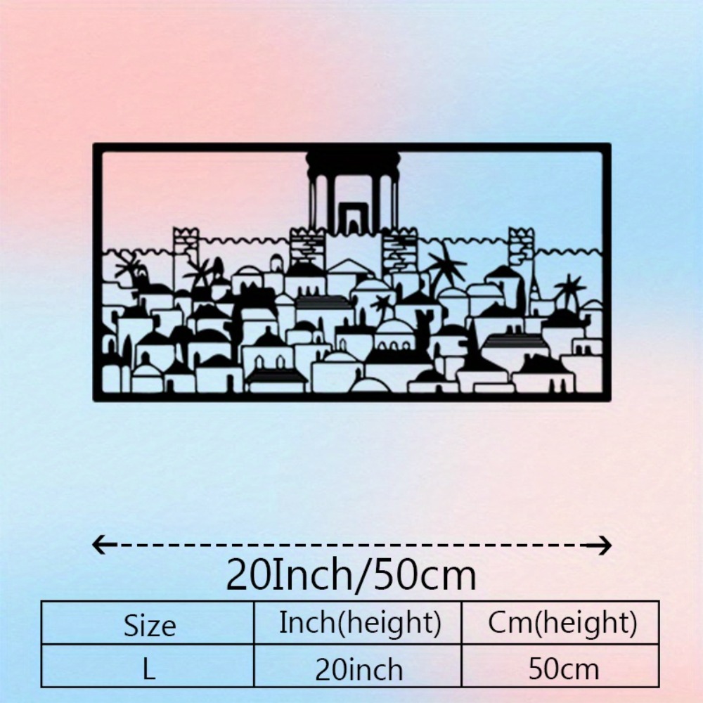 CIFBUY Metal Wall Art Jerusale - Art & Craft Activities For Toddlers ulasan dan harga