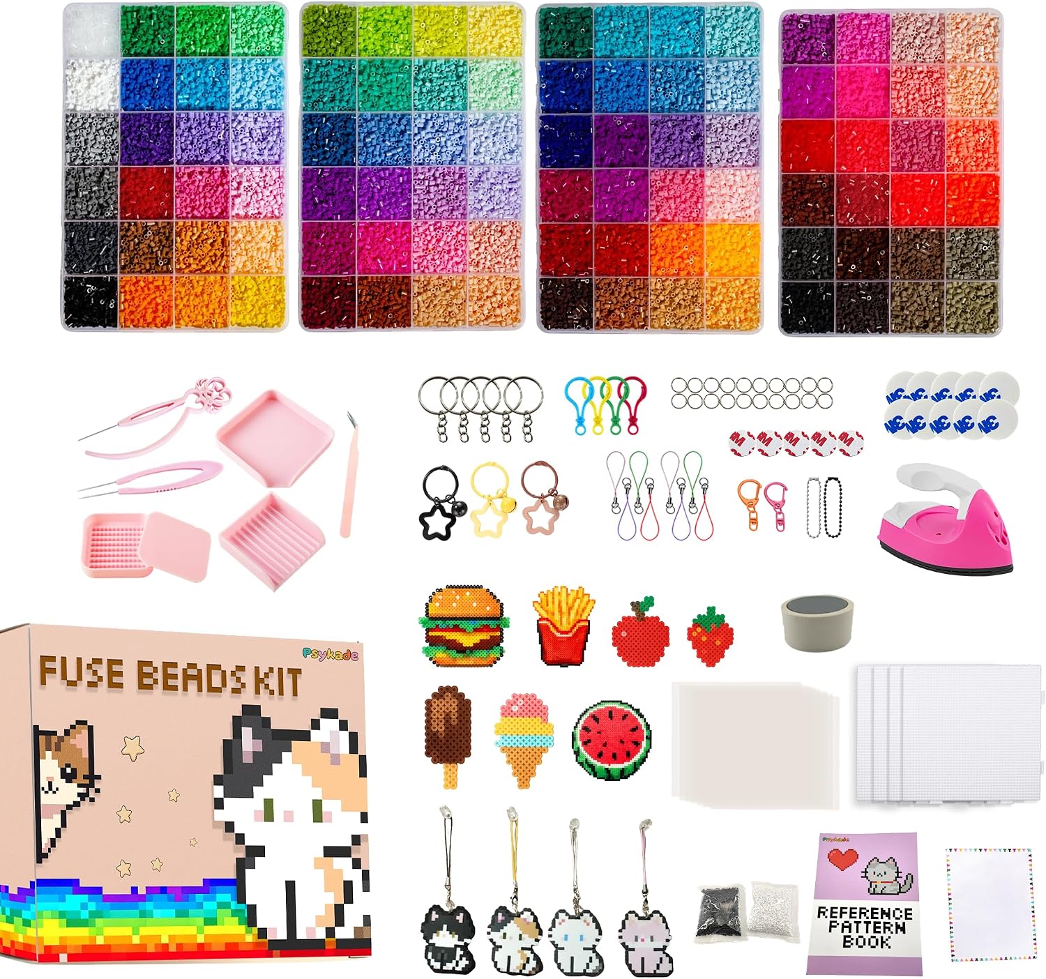 Fuse Beads Kit-Easy DIY-96 Col - Art Craft Kit ulasan dan harga