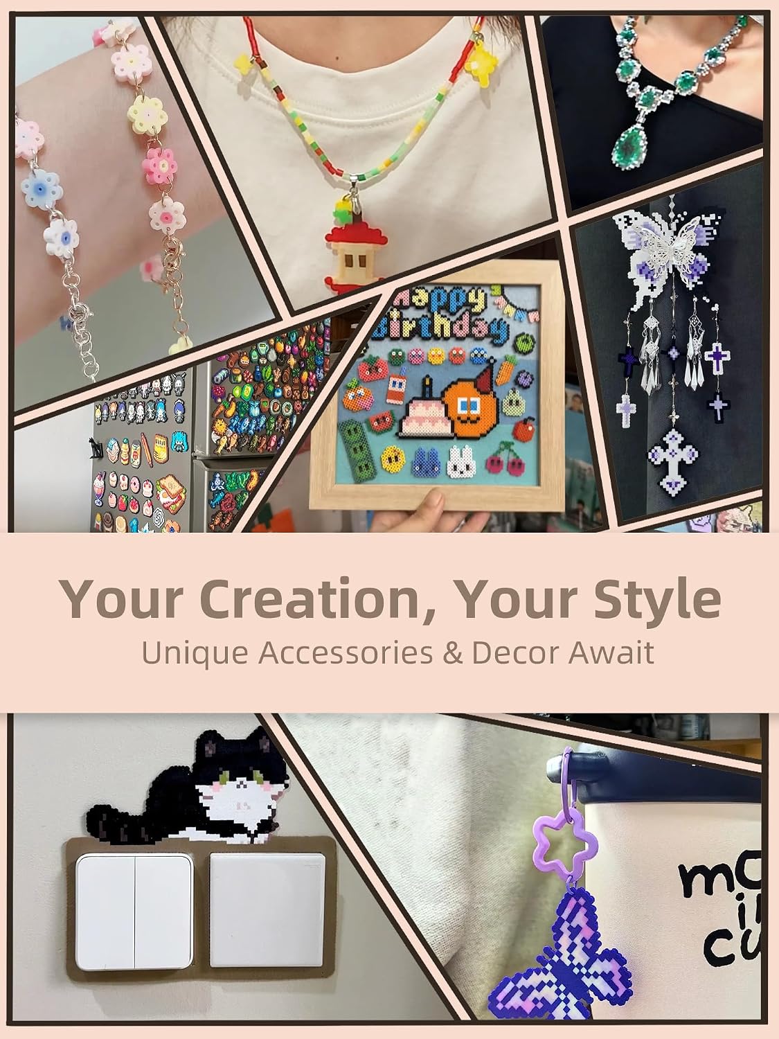 Fuse Beads Kit-Easy DIY-96 Col - Art Craft Kit ulasan dan harga