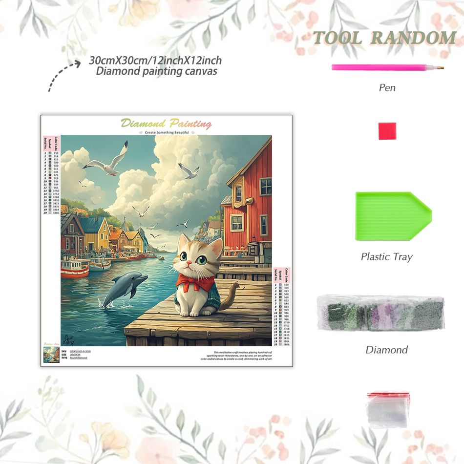 CHENISTORY Cat Diamond Paintin - Art Craft Room Ideas ulasan dan harga